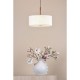 Dar-ISL1063 - Isla - Antique Bronze 3 Light Pendant with Ivory Shade ∅ 40 cm