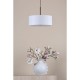 Dar-ISL1063 - Isla - Antique Bronze 3 Light Pendant with Ivory Shade ∅ 40 cm