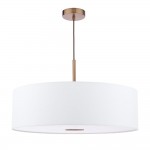 Isla - Antique Bronze 3 Light Pendant with Ivory Shade ∅ 60 cm