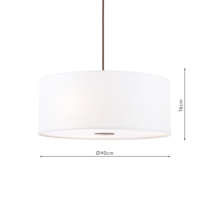 Dar-ISL6515 - Isla - Shade Only - Ivory Shade with Diffuser ∅ 40 cm