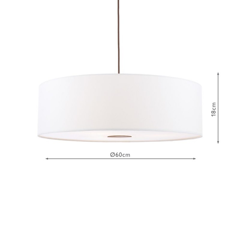 Dar-ISL8615 - Isla - Shade Only - Ivory Shade with Diffuser ∅ 60 cm