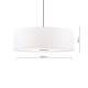 Dar-ISL8615 - Isla - Shade Only - Ivory Shade with Diffuser ∅ 60 cm
