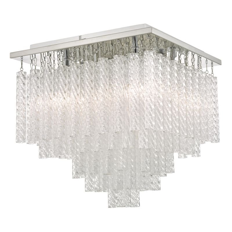 Bathroom Lights - Isumi - Bathroom Textured Glass 4 Light Ceiling Lamp Dar-ISU0450 - Isumi - Bathroom Textured Glass 4 Light Ceiling Lamp