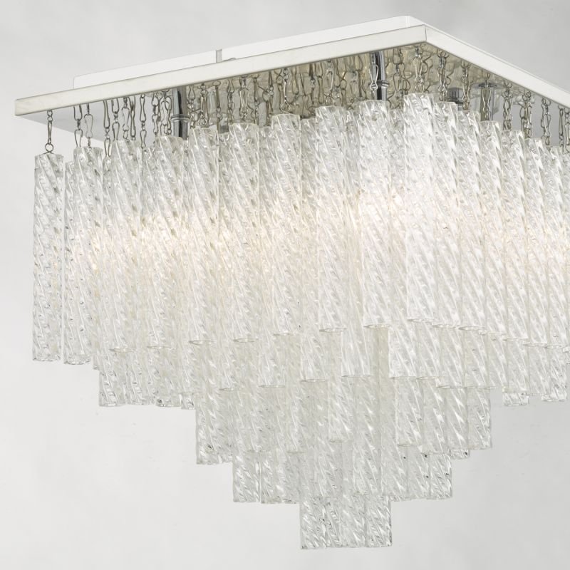 Bathroom Lights - Isumi - Bathroom Textured Glass 4 Light Ceiling Lamp Dar-ISU0450 - Isumi - Bathroom Textured Glass 4 Light Ceiling Lamp