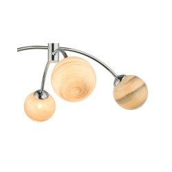 Izzy - Chrome 4 Light Semi-Flush with Marble Glass Izzy - Chrome 4 Light Semi-Flush with Marble Glass