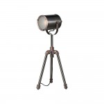 Jake - Antique Silver & Copper Table Lamp