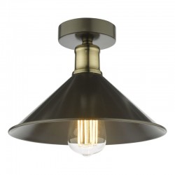 Jalen - Antique Brass & Graphite Flush Jalen - Antique Brass & Graphite Flush
