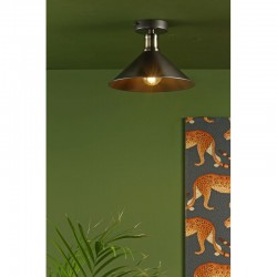 Jalen - Antique Brass & Graphite Flush Jalen - Antique Brass & Graphite Flush