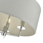 Jamelia - Chrome 3 Light Pendant with Grey Shade Jamelia - Chrome 3 Light Pendant with Grey Shade