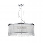 Japan - Chrome 3 Light Pendant with Glass Rods Japan - Chrome 3 Light Pendant with Glass Rods