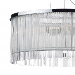Japan - Chrome 3 Light Pendant with Glass Rods Japan - Chrome 3 Light Pendant with Glass Rods