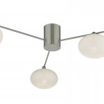 Jasper - Satin Nickel 3 Light Centre Fitting with Frosted Glasses Jasper - Satin Nickel 3 Light Centre Fitting with Frosted Glasses