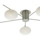 Dar-JAS5446 - Jasper - Frosted Glass with Satin Nickel 5 Light Centre Fitting
