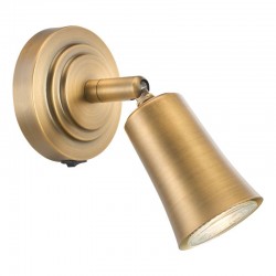 Jedrek - Aged Brass Single Spotlight
