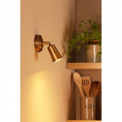 Jedrek - Aged Brass Single Spotlight
