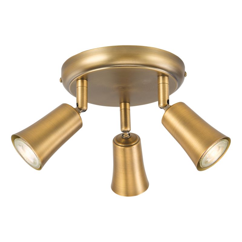 Dar-JED7642 - Jedrek - Aged Brass 3 Spotlights