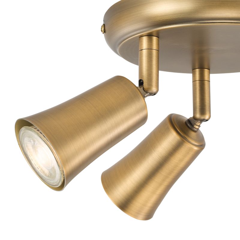 Dar-JED7642 - Jedrek - Aged Brass 3 Spotlights