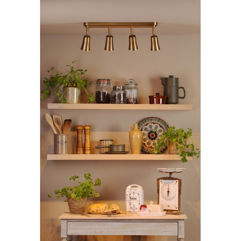 Dar-JED8442 - Jedrek - Aged Brass 4 Spotlights