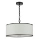 Dar-JEM0322 - Jemima - Black & White 3 Light Pendant with White Diffuser