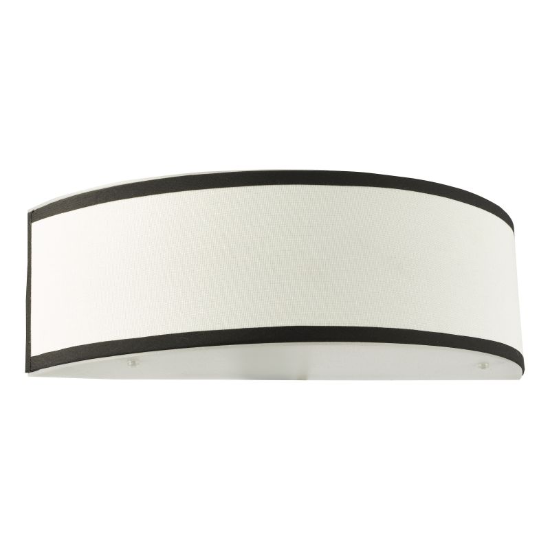 Dar-JEM0722 - Jemima - Black & White Wall Lamp with White Diffuser