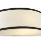 Dar-JEM0722 - Jemima - Black & White Wall Lamp with White Diffuser