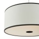 Dar-JEM6522 - Jemima - Shade Only - 45 cm Black & White Shade for Pendant
