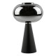 Dar-JEN4222 - Jensen - Satin Black Table Lamp with Smoked Glass