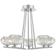 Ceiling Lights - Jensine - Faceted Glass with Chrome 5 Light Centre Fitting Dar-JEN5450 - Jensine - Faceted Glass with Chrome 5 Light Centre Fitting