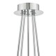Ceiling Lights - Jensine - Faceted Glass with Chrome 5 Light Centre Fitting Dar-JEN5450 - Jensine - Faceted Glass with Chrome 5 Light Centre Fitting