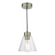 Ceiling Lights - Jie - Clear Glass & Antique Brass Pendant Wisebuys-JIE0175 - Jie - Clear Glass & Antique Brass Pendant