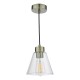 Ceiling Lights - Jie - Clear Glass & Antique Brass Pendant Wisebuys-JIE0175 - Jie - Clear Glass & Antique Brass Pendant