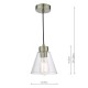 Ceiling Lights - Jie - Clear Glass & Antique Brass Pendant Wisebuys-JIE0175 - Jie - Clear Glass & Antique Brass Pendant
