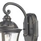Dar-JOH1635 - Johnson - Black and Gold with Seeded Glass Lantern Wall Lamp