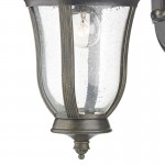 Johnson - Black & Gold Wall Lamp with Seeded Glass  Johnson - Black & Gold Wall Lamp with Seeded Glass