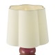 Dar-JOR4203 - Jordana - Pink Ceramic Table Lamp with Ivory Cotton Shade