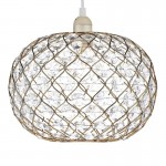 Juanita - Shade Only - Acrylic Beads & Gold Shade for Pendant Juanita - Shade Only - Acrylic Beads & Gold Shade for Pendant