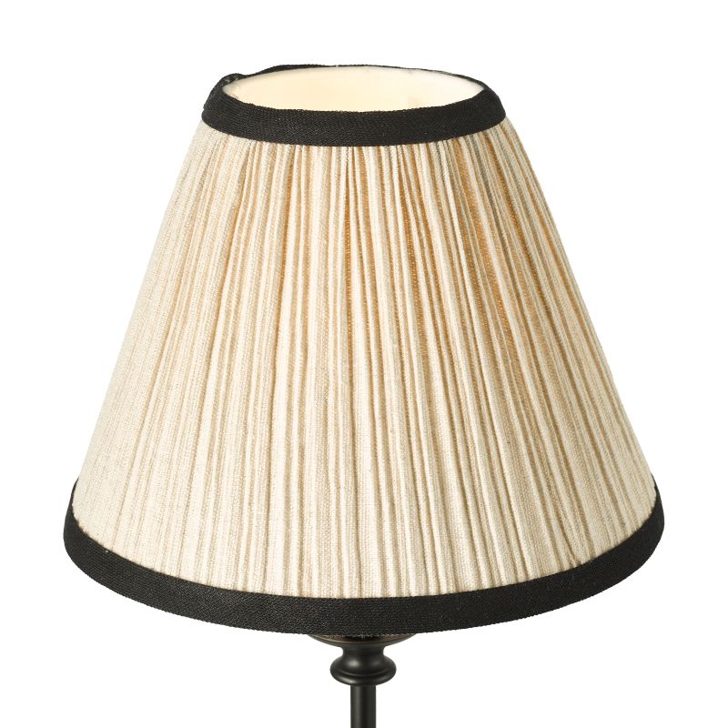 Dar_Vol3-JUD4122 - Judy - Satin Black Table Lamp with Natural Linen Shade