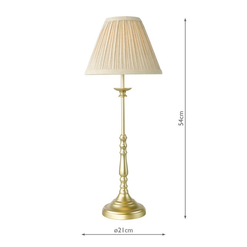 Dar_Vol3-JUD4135 - Judy - Satin Gold Table Lamp with Natural Linen Shade