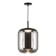 Dar-JUR0110 - Jurek - Black LED Pendant with Smoked Mirrored Glass