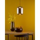 Dar-JUR0110 - Jurek - Black LED Pendant with Smoked Mirrored Glass