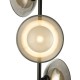 Dar_Vol3-KAD4922 - Kadience - Satin Black 3 Light Floor Lamp with Smoked & White Glass