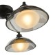 Dar_Vol3-KAD5322 - Kadience - Satin Black 3 Light Semi Flush with Smoked & White Glass
