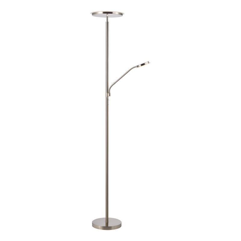 Dar_Vol3-KAM4946 - Kamika - Satin Chrome LED Mother & Child Floor Lamp