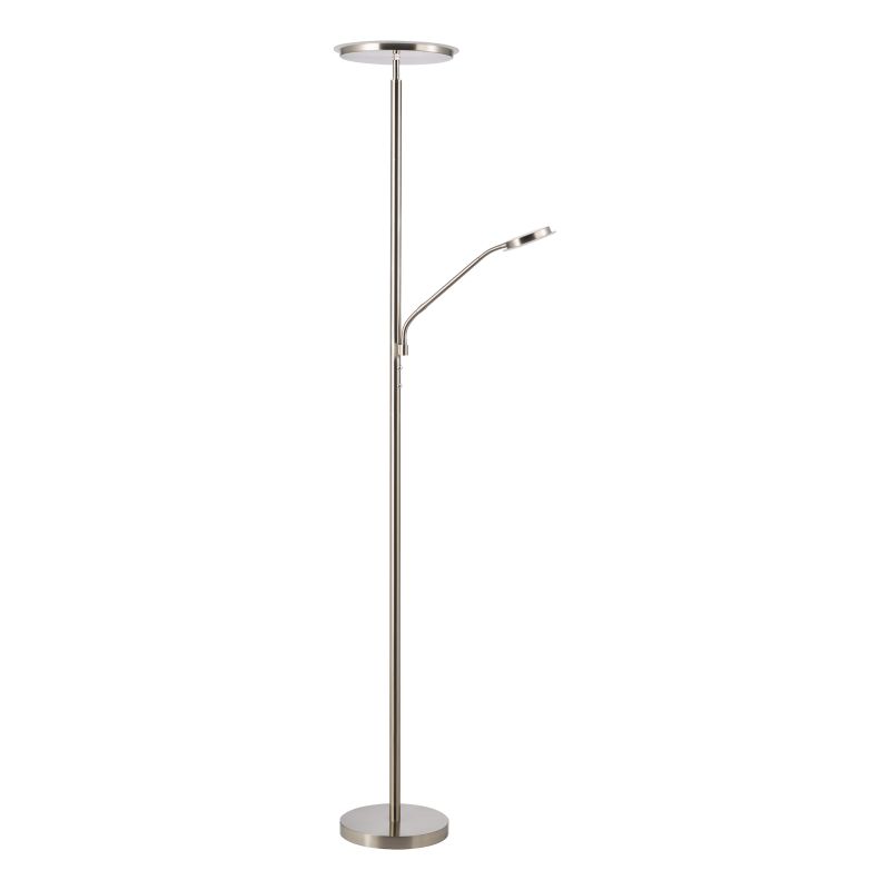 Dar_Vol3-KAM4946 - Kamika - Satin Chrome LED Mother & Child Floor Lamp