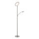 Dar_Vol3-KAM4946 - Kamika - Satin Chrome LED Mother & Child Floor Lamp