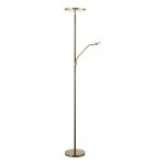 Kamika - Antique Brass LED Mother & Child Floor Lamp