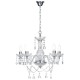 Crystal & Acrylic - Katie - Clear Acrylic Glass 5 Light Chandelier Dar-KAT0550 - Katie - Clear Acrylic Glass 5 Light Chandelier