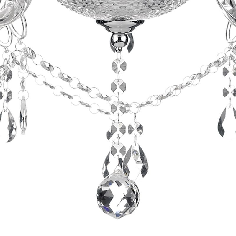 Crystal & Acrylic - Katie - Clear Acrylic Glass 9 Light Chandelier Dar-KAT1350 - Katie - Clear Acrylic Glass 9 Light Chandelier