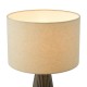 Dar-KAU4229 - Kaulana - Brown Ceramic Table Lamp with Natural Cotton Shade