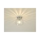 Dar-KAV0150 - Kavi - Bathroom Ribbed Glass & Chrome Ceiling Light